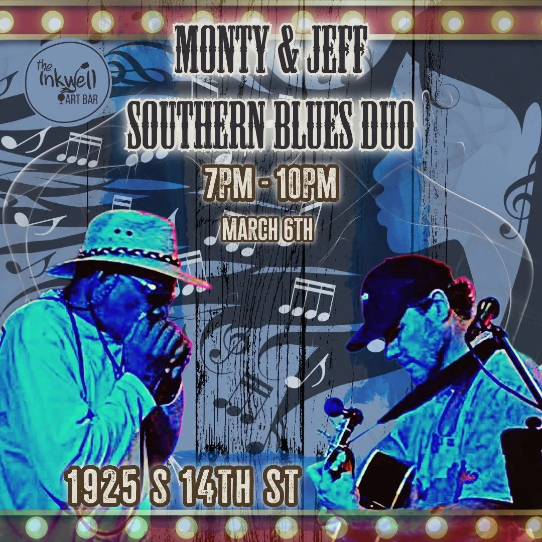 Monty &amp; Jeff are a local Southern rock blues duo built for a good jam.

Monty on guitar and Jeff on harmonica trade riffs and stretch songs into laid-back, groove-driven sets blending classic Southern rock with blues.

Live March 6th from 7&ndash
