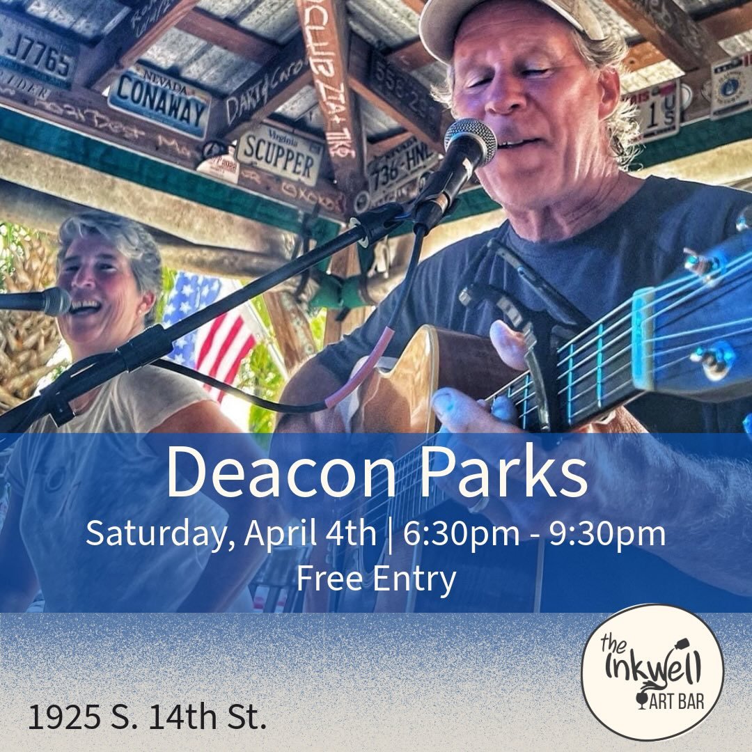 Deacon Parks Live @ The Inkwell
Saturday, April 4th | 6:30pm - 9:30pm
FREE ENTRY!

Live, laid-back music featuring Deacon Parks. There&rsquo;s no better way to enjoy your Saturday than to jam alongside Honey and David in our neighborhood bar.

Enjoy 
