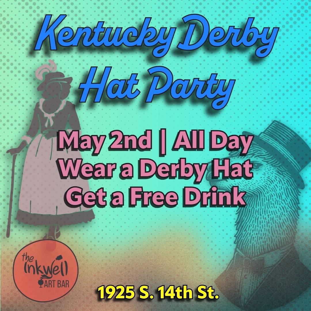 #fernandinaevents #kentuckyderbyhatparty #ameliaislandevents #inkwellartbar #inkwellamelia