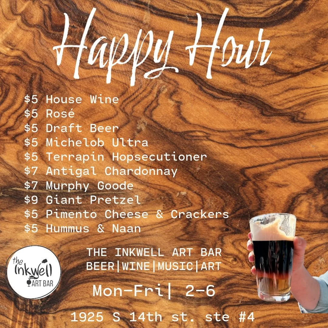 Happy hour Monday through Friday from 2 to 6