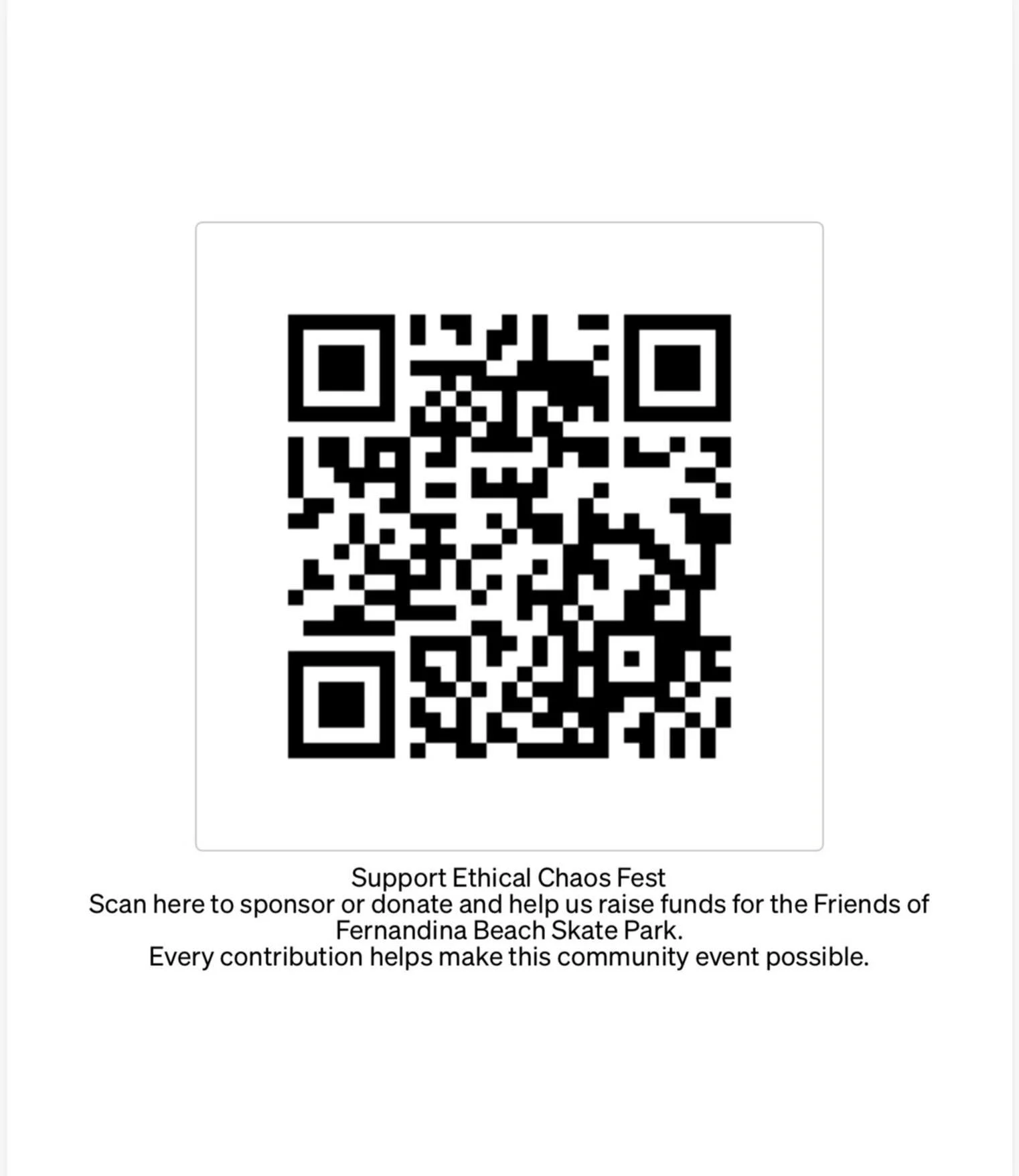 ETHICAL CHAOS FEST is almost here and we need your help.
In just 2.5 weeks, Fernandina Beach will host a two-day punk rock festival benefiting the Friends of Fernandina Beach Skate Park featuring:
&bull; 15 bands &bull; Indoor + outdoor rotating stag