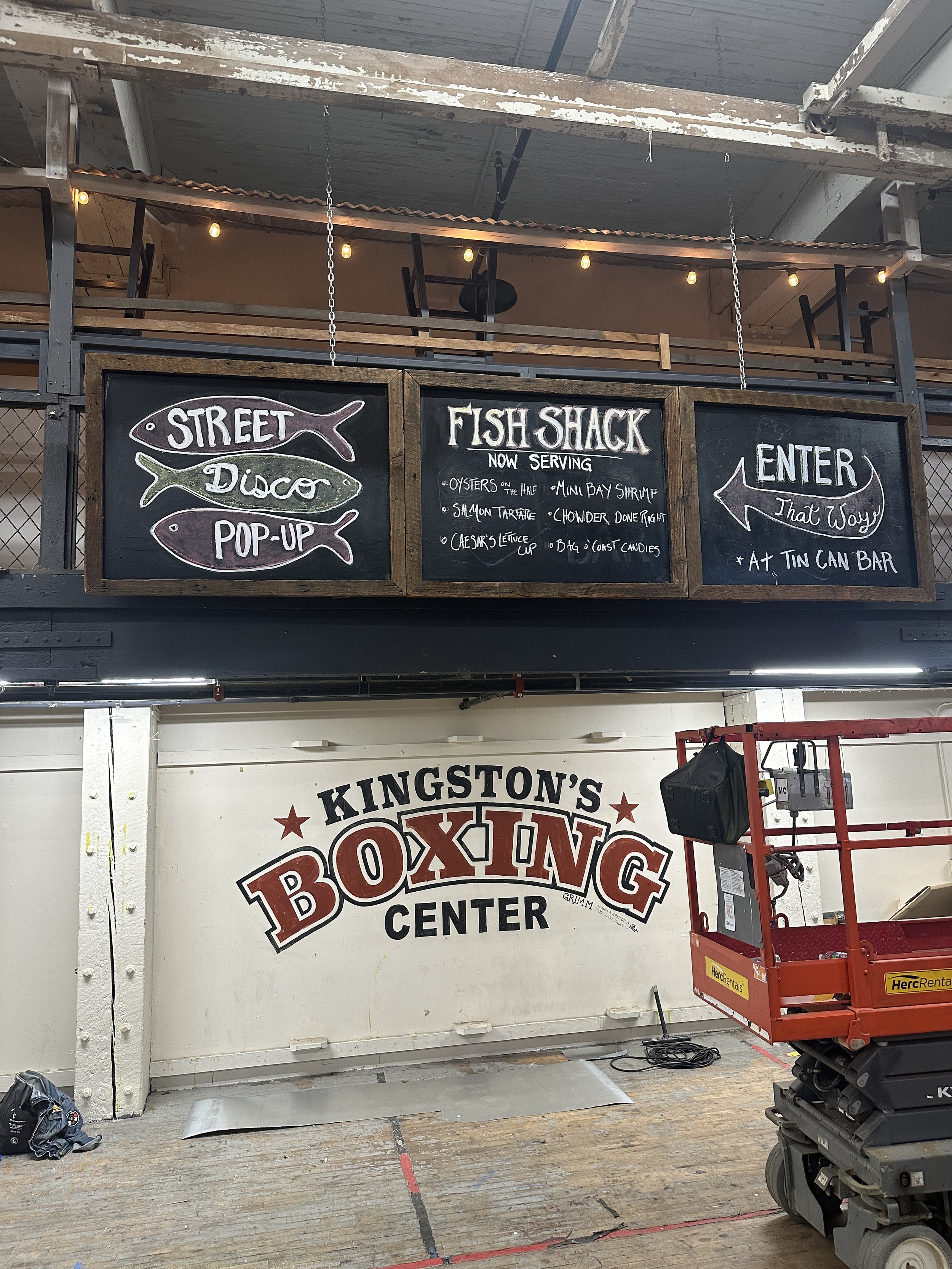Sign Work for Night Market