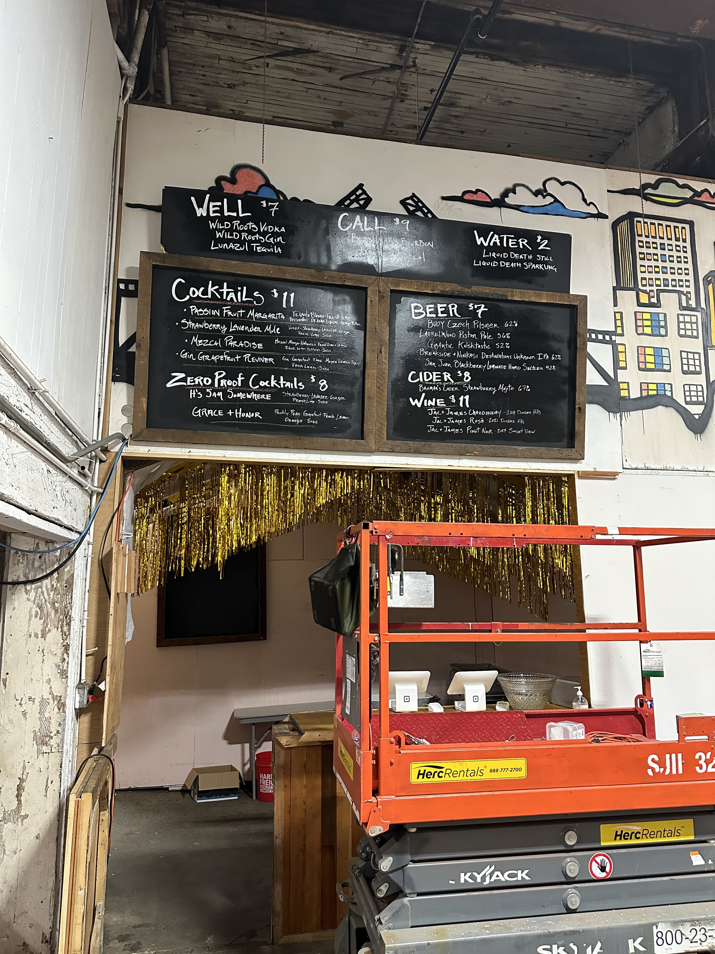 Sign Work for Night Market