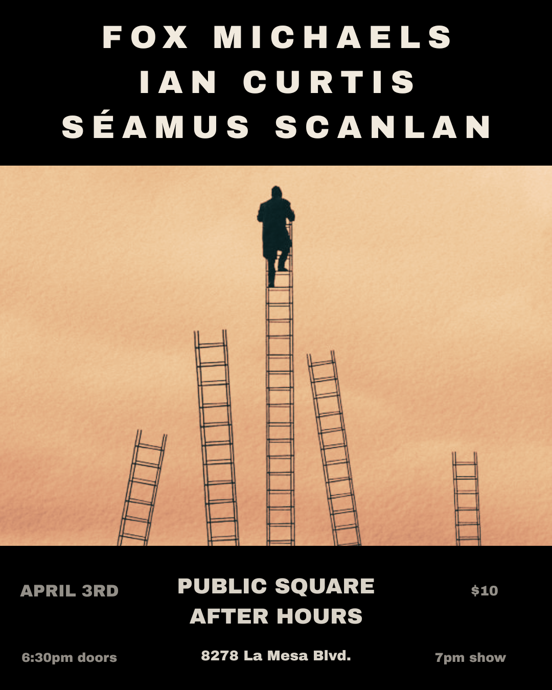 FOX MICHAELS with Ian Curtis & Séamus Scanlan