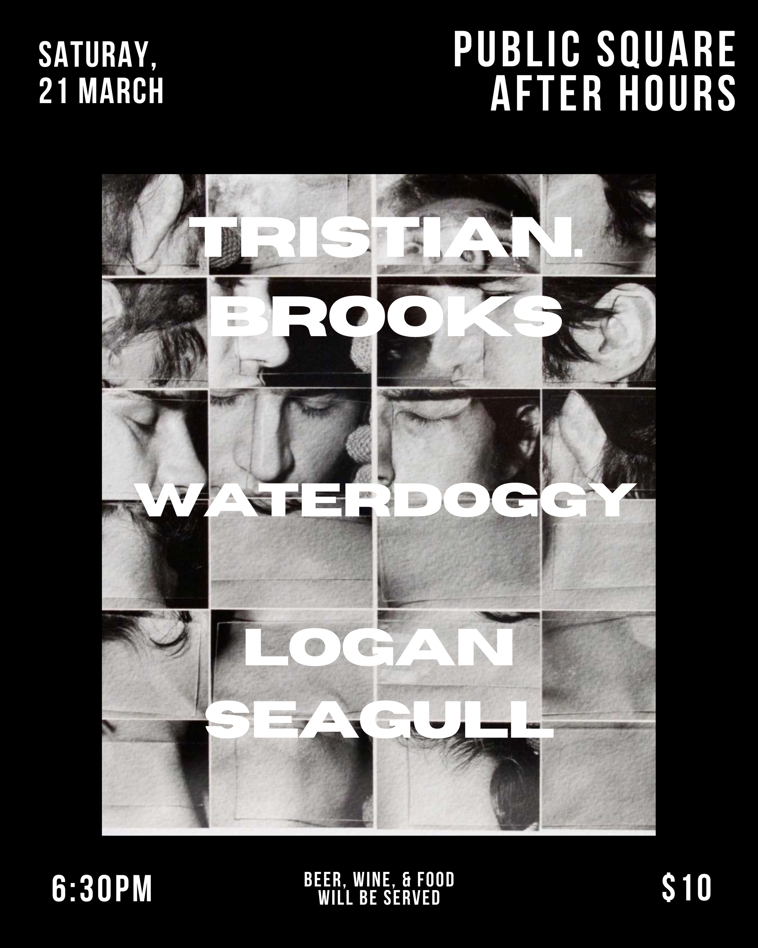 TRISTIAN BROOKS with Waterdoggy, Logan Seagull