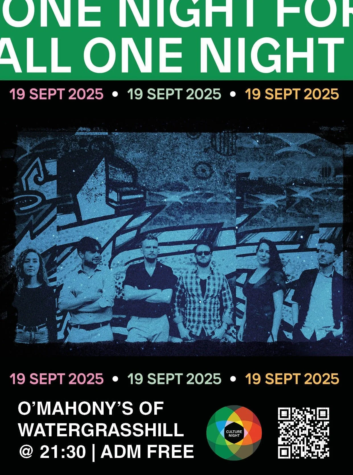 Tomorrow night is @culturenightcorkcity and we are delighted to be bringing it to @omahonysofwgh tomorrow night from 9:30pm. Admission Free. Be there!

#culturenight #culturenightcork