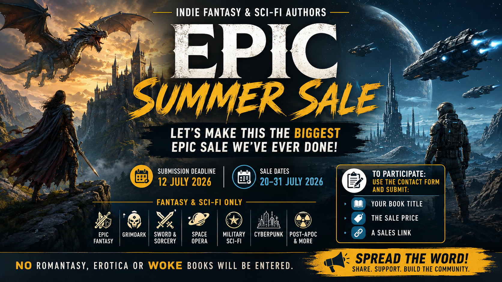 EPIC summer sale 2026: let’s make this the biggest indie fantasy and sci-fi event yet