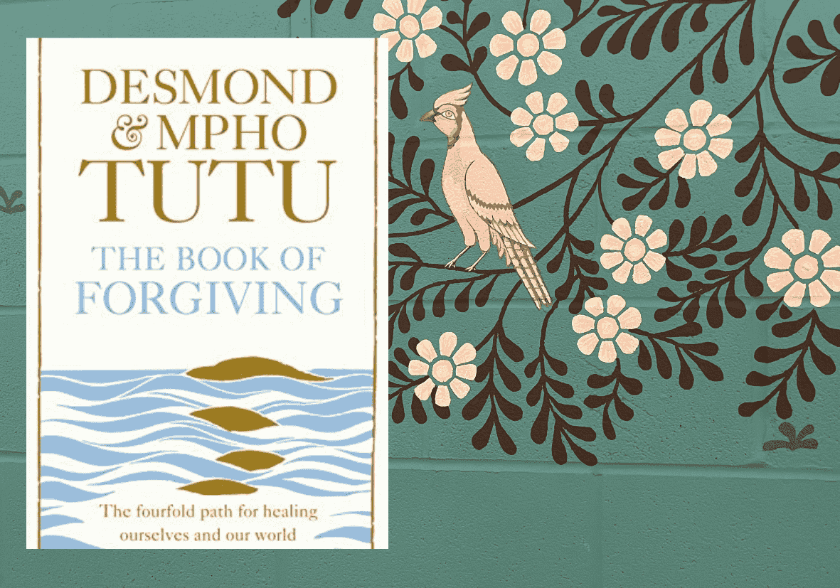 Yoga Book Group discussing "The Book of Forgiving" by Desmond and Mpho Tutu