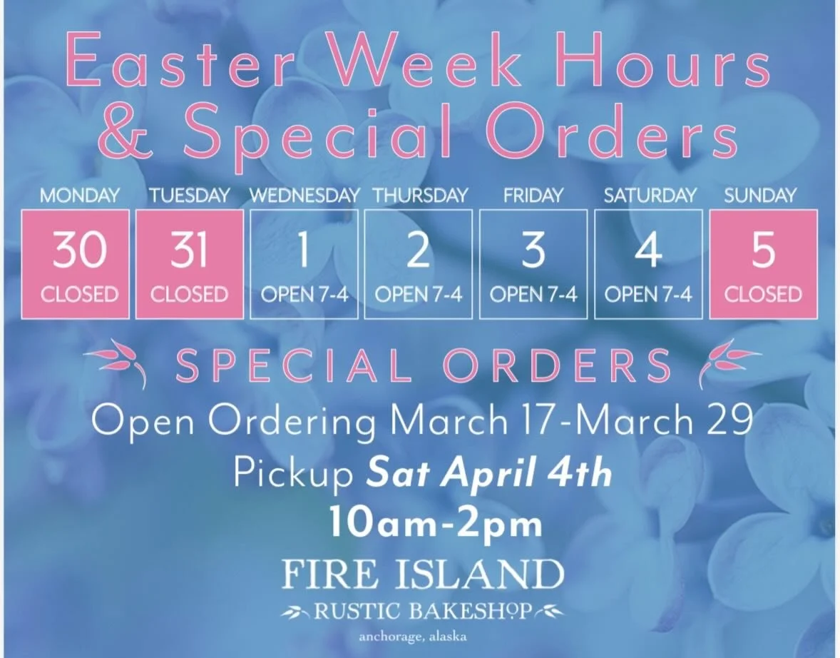 Online ordering for Easter is now open!
 Place your orders online between now and Sunday 3/29. (Link in bio &amp; on our website)
We will be baking special for the holiday:
hot cross buns, 
Tsoureki crowns, 
peep cupcakes &amp; nests, 
carrot cakes, 