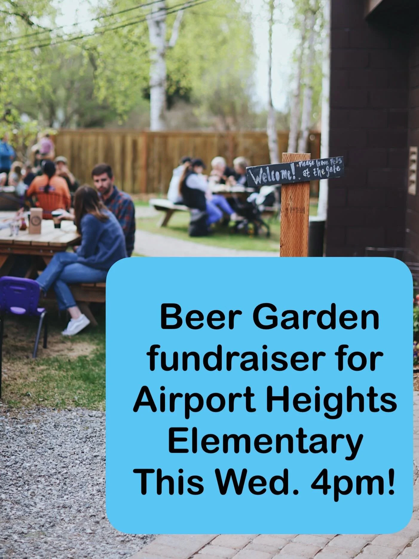🎉Beer Garden Fundraiser🎉 
This Wednesday (5/20) starting at 4 pm to kick off our first summer market of the season! We will be selling cans of alcoholic &amp; non-alcoholic beverages in our back garden for our community partner Airport Height Eleme