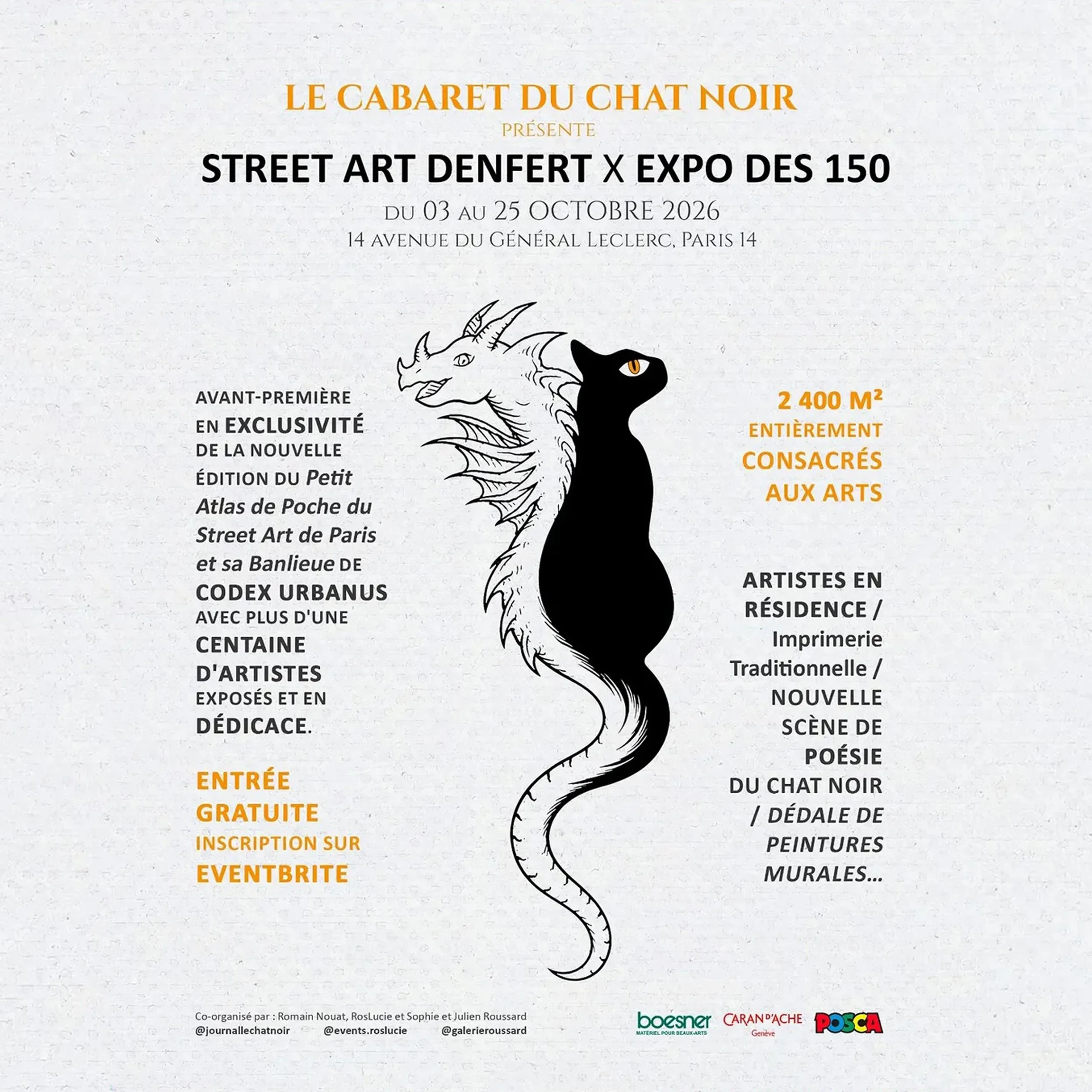 Group show "Street art Denfer", Galerie Roussard (Paris, France)
