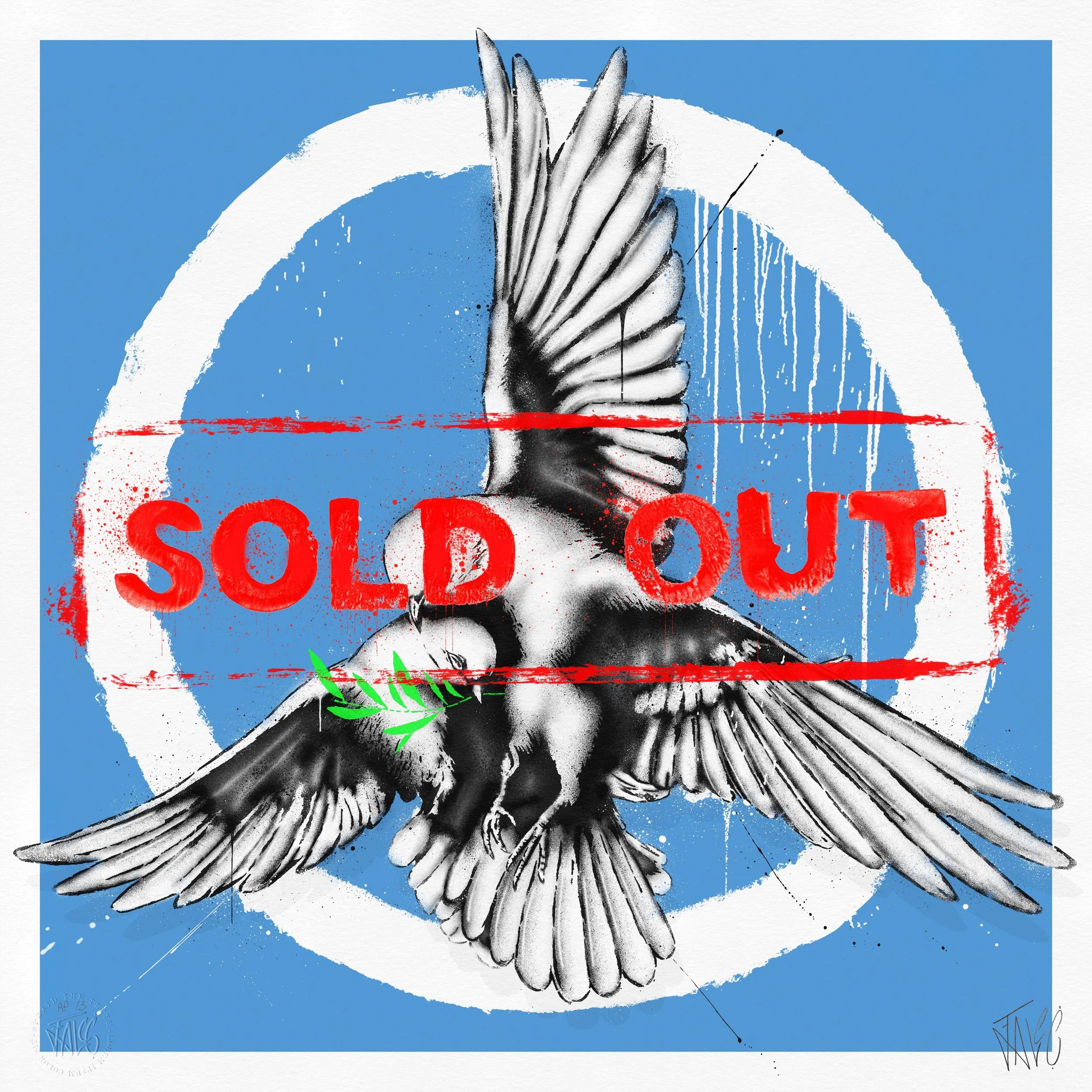 FLIGHT FOR PEACE - AP'S BLUE (HAND-FINISHED)