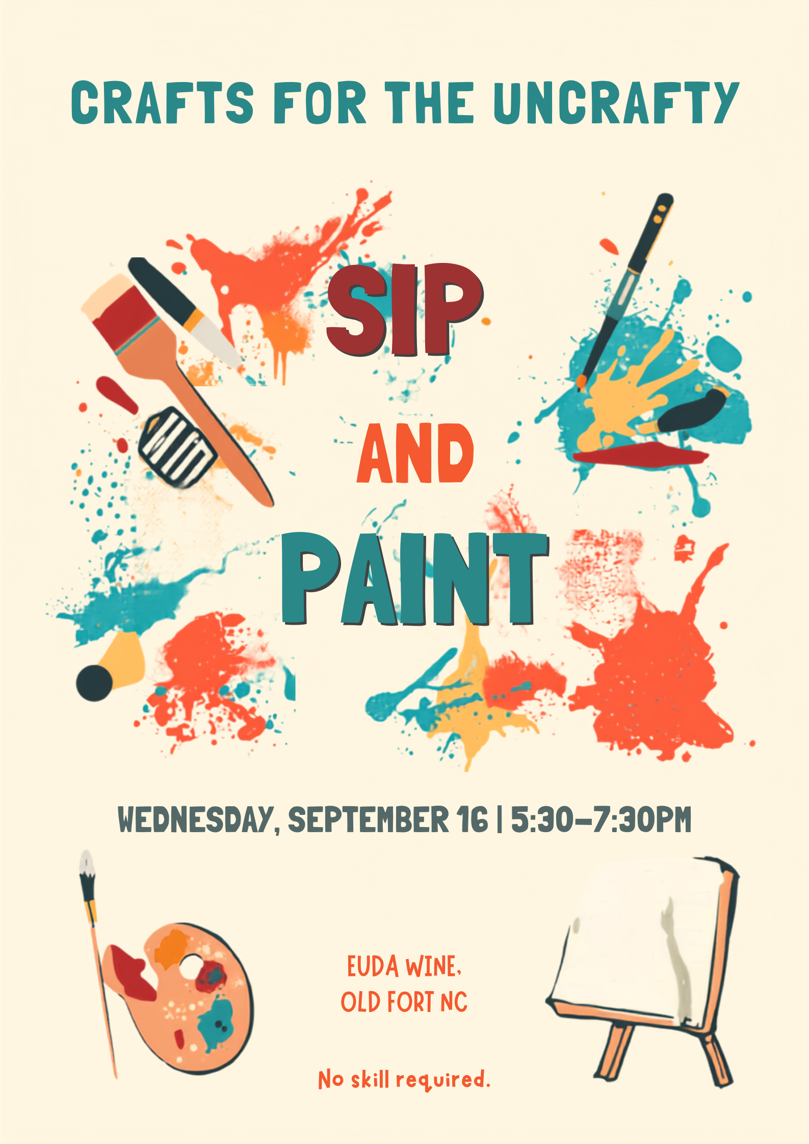 Crafts for the Uncrafty: Sip and Paint
