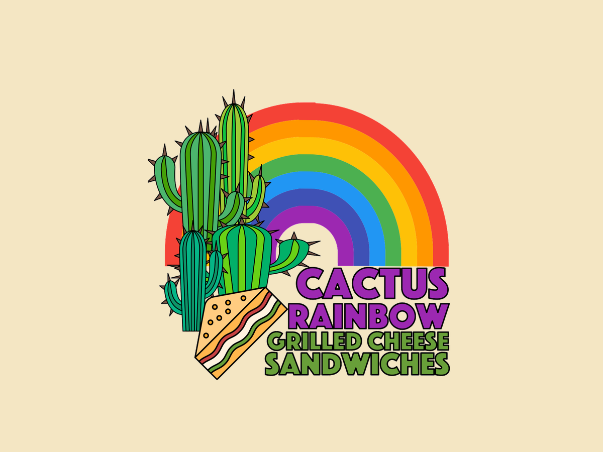 Cactus Rainbow Pop Up