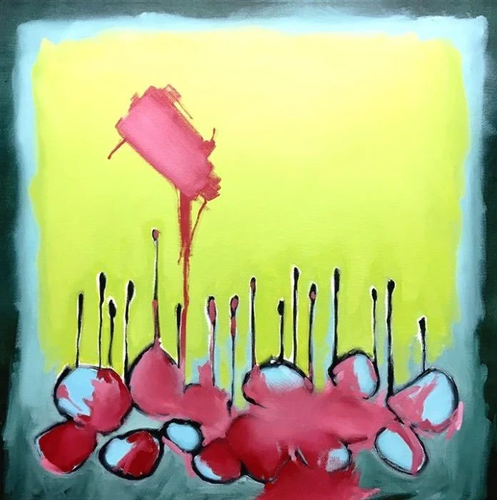 Pink Flag, Oil on Canvas, 2015 (sold)
