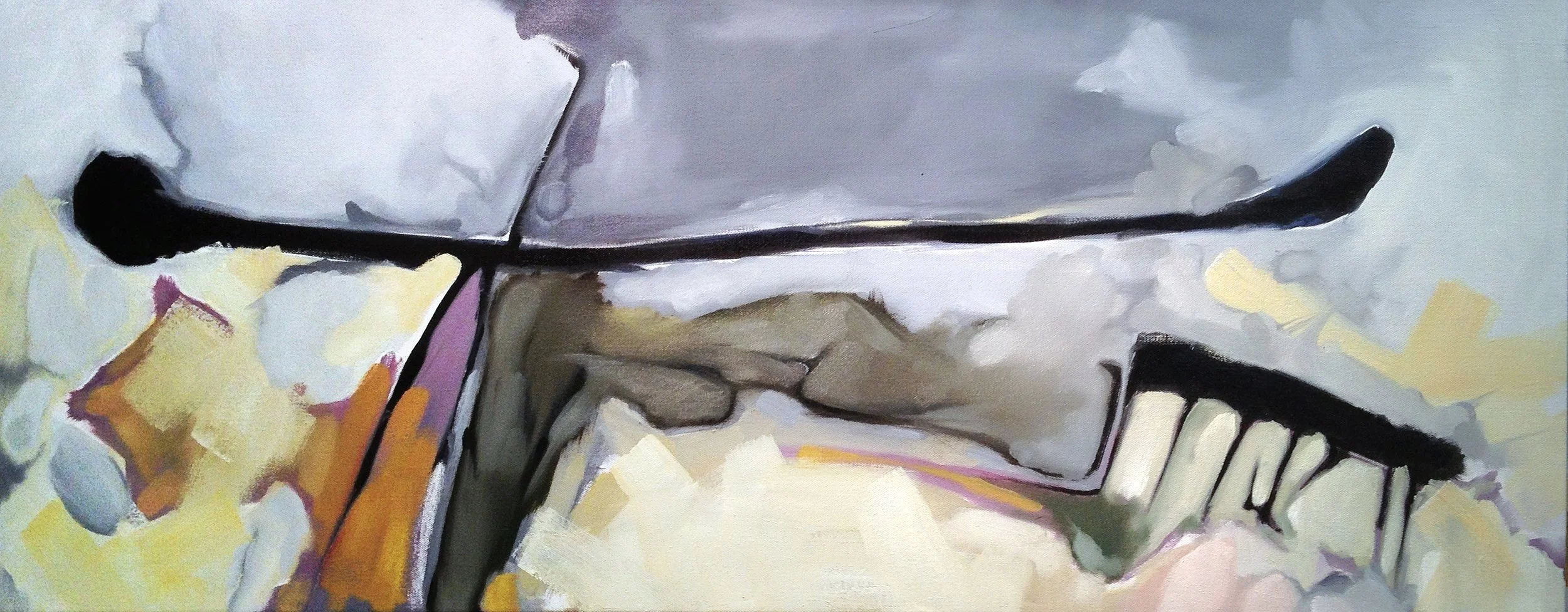 Land Bridge II, Oil on Canvas, 2016 (sold)