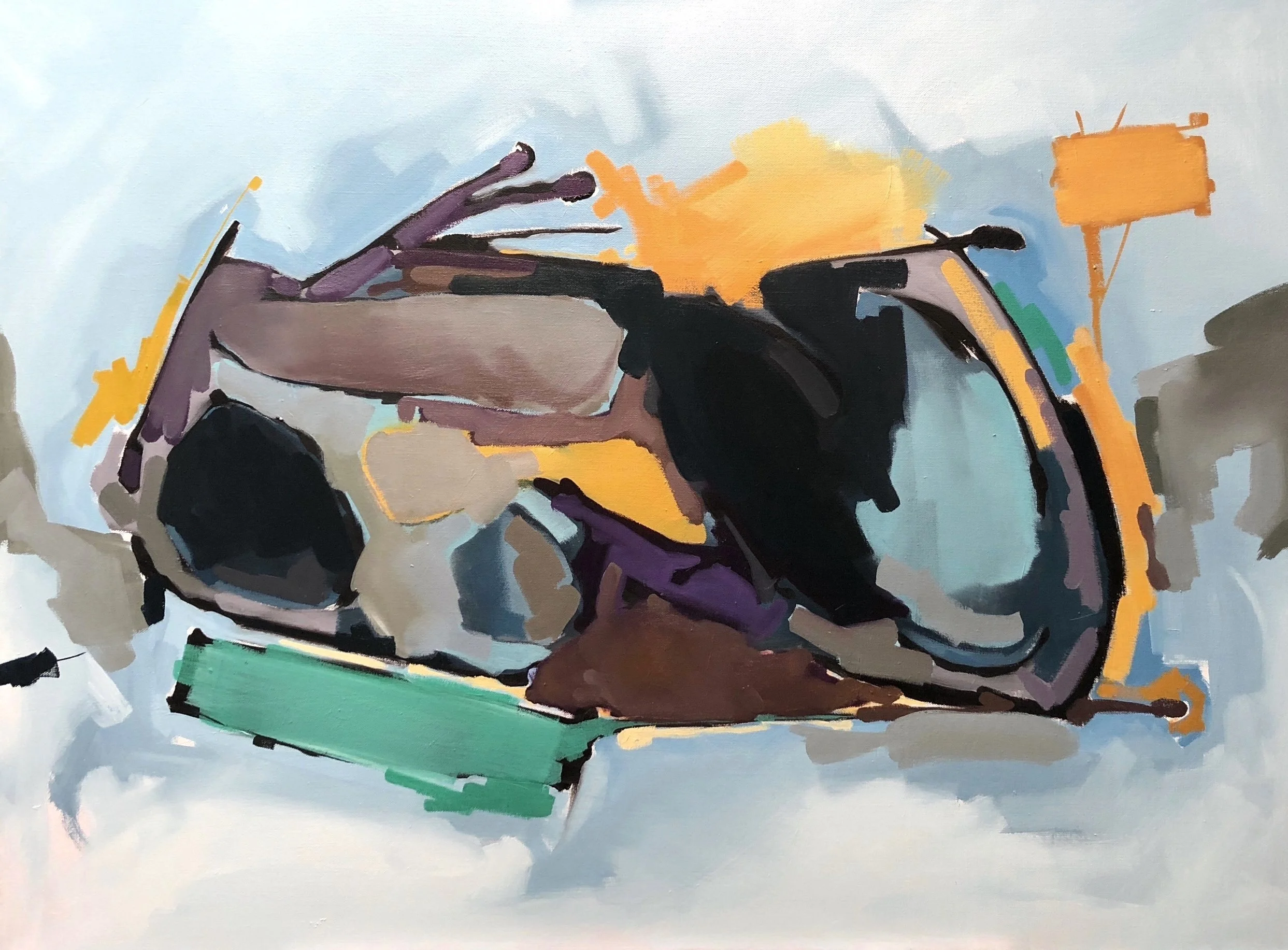 Purple Heart, Oil on Canvas, 2016 (sold)