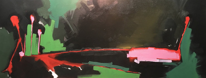 Land Bridge III, Oil on Canvas, 2017