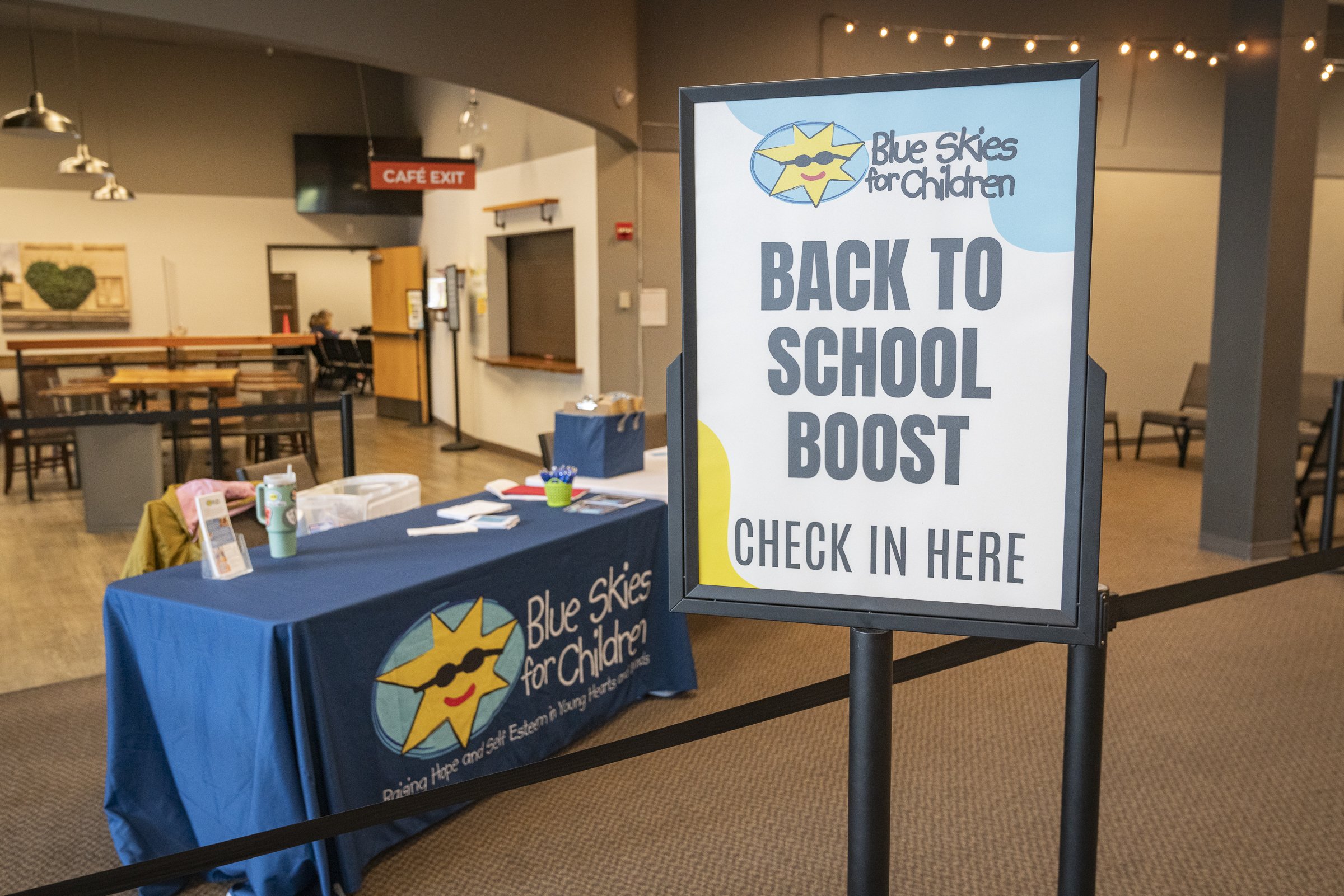 Blue Skies Back2School Boost Volunteering