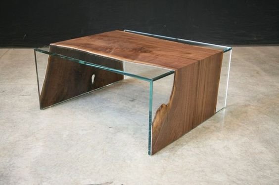 Wood and Glass table