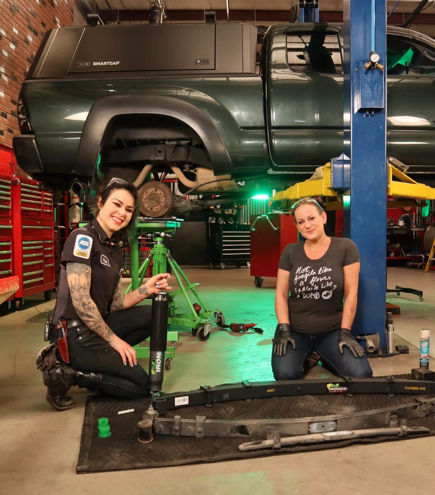 TODAY IS THE DAY!!!! Check out @street675r's Tacoma on @allgirlsgarage!! Bogi and I tackle a suspension upgrade, install new wheels and tires, rooftop tent, and an awning to complete phase 1 of our overlanding build!!! There is still so much more to 