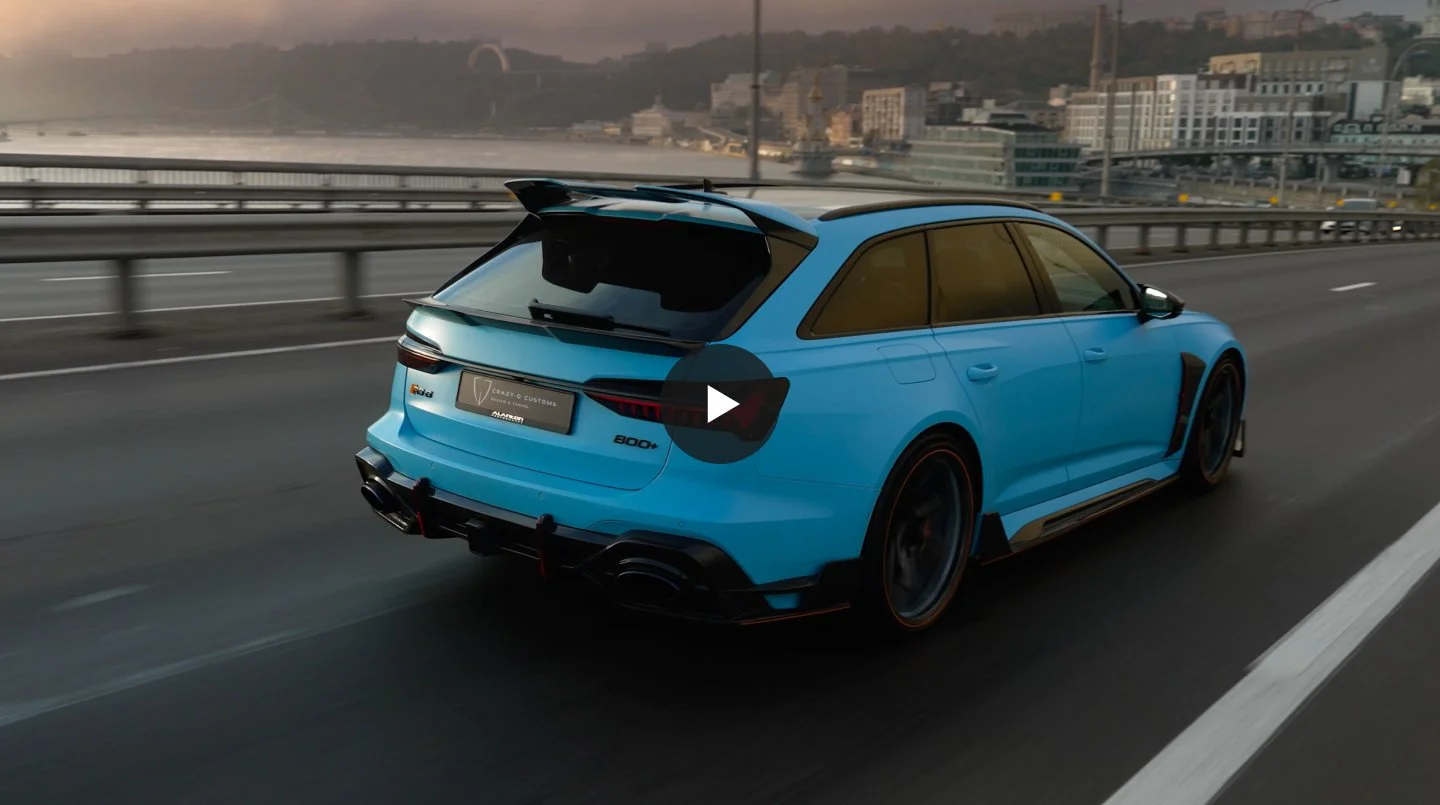 Audi RS6 blue 800+hp