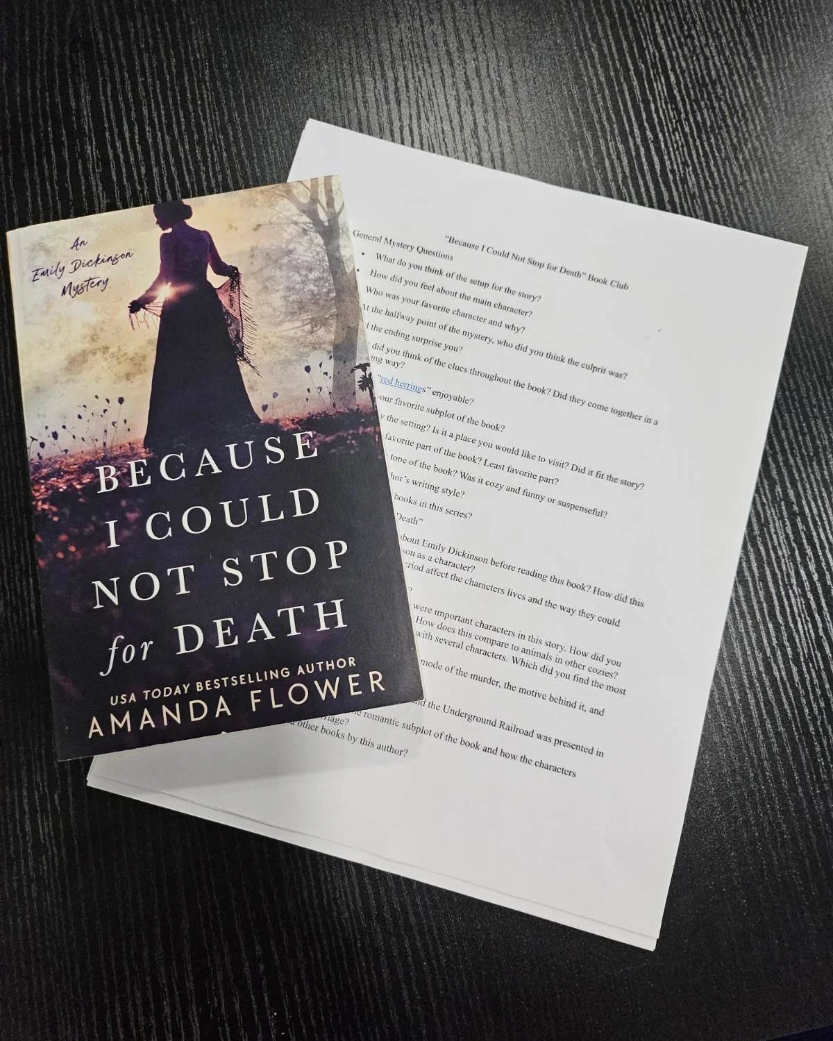 Book Club “Because I Could Not Stop for Death”