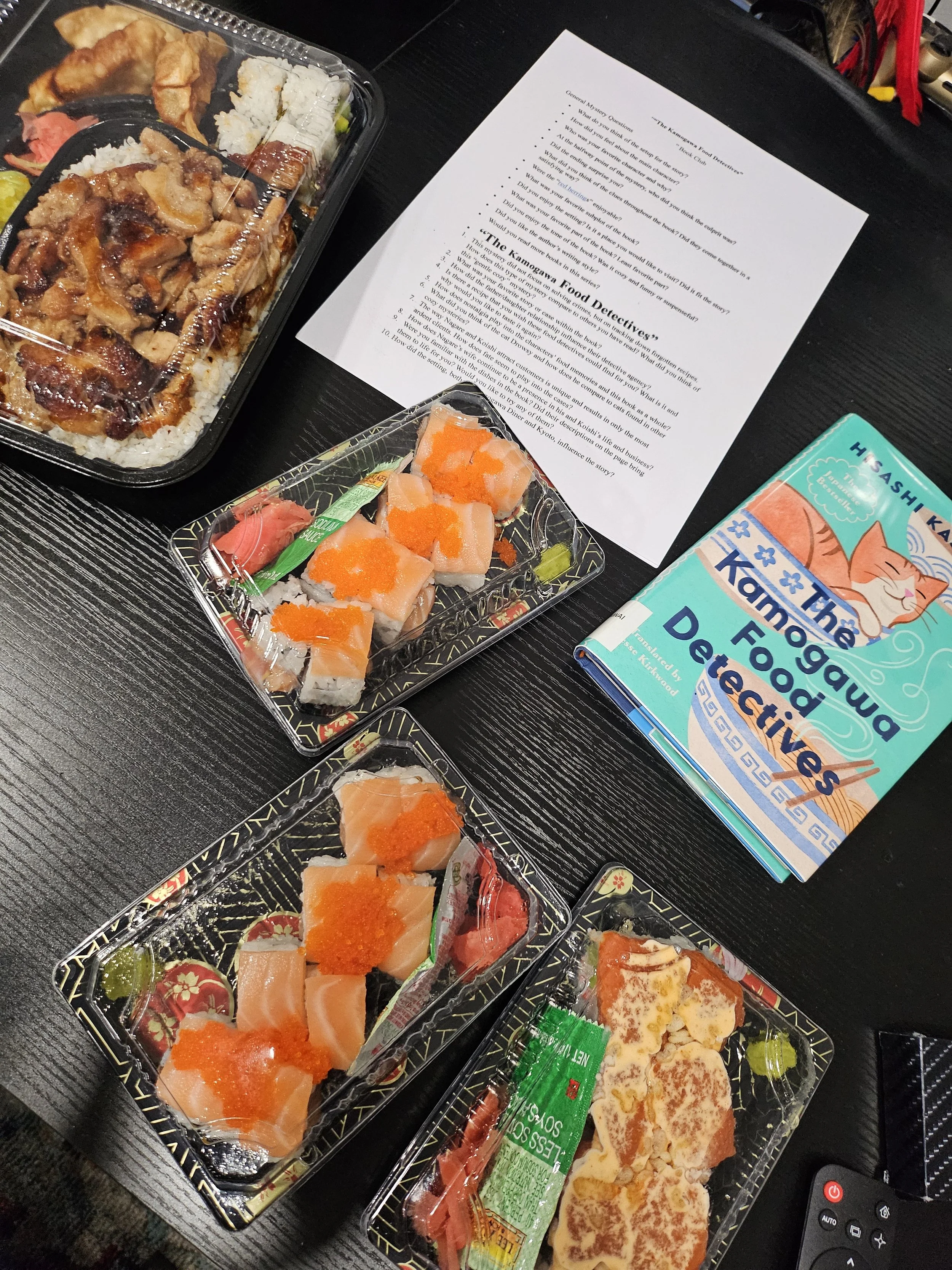 Book Club “The Kamogawa Food Detectives” 
