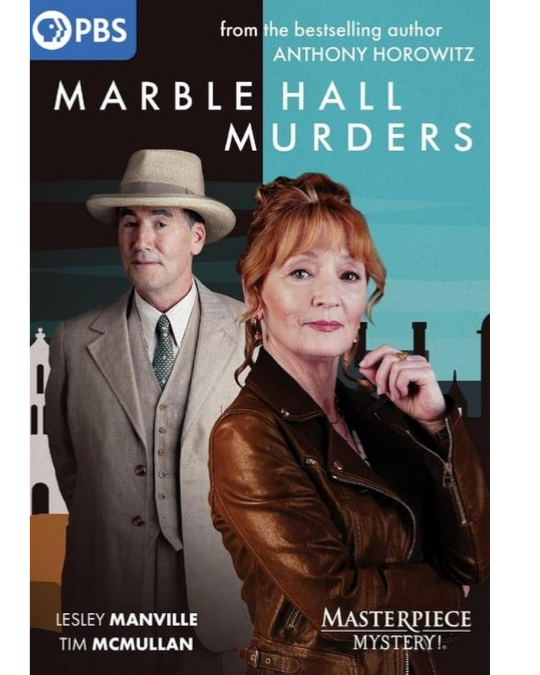 Susan in modern style and Atticus Pund in a period piece suit