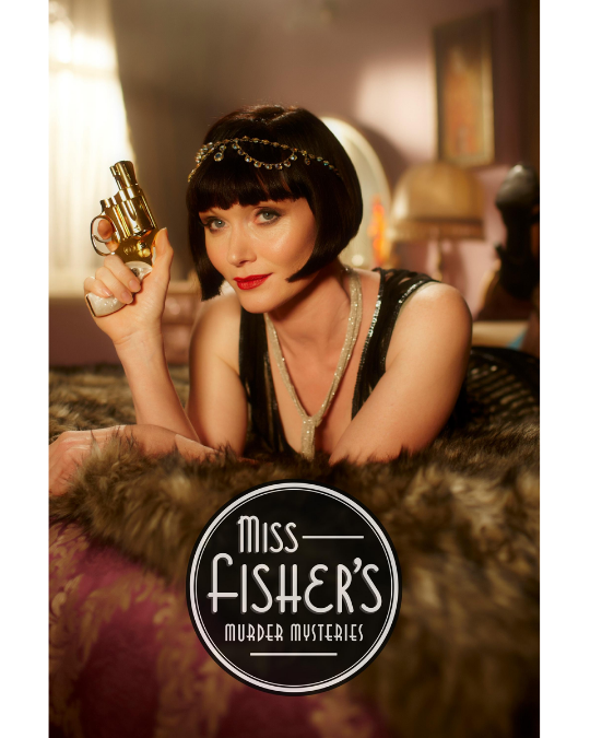 Flapper Phyrne holds a small gun