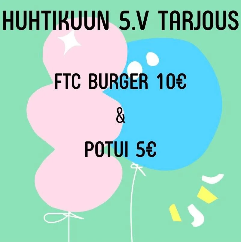 J&Ouml;SSES MIK&Auml; HINTA🤩🍔⁉️

Parempaa katuruokaa et tuu saamaan mist&auml;&auml; muualtakun FTC k&auml;rrylt&auml; KOKO Huhtikuun ajan juhla hinnoin. Osta vaiks kaks &amp; vie naapurillekkin🍔🥔🥳

-N&Auml;H&Auml;&Auml; K&Auml;RRYL!