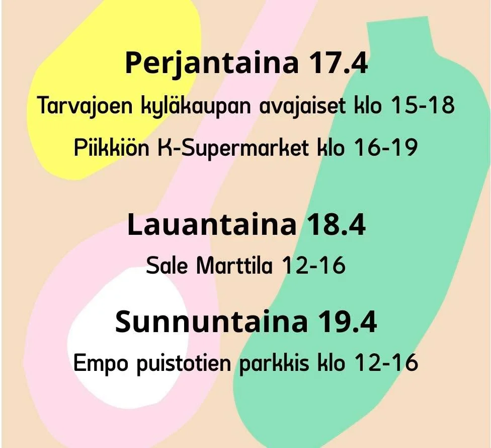 TULEVAN VIIKON AIKATAULUJA🤩🍔🥔

⁉️ Sunnuntai s&auml;&auml;varauksella! ⁉️

Koko kuukauden aikataulun l&ouml;ytyy verkkosivuiltamamme kohdasta &rdquo;Tulevat tapahtumat!

- N&auml;h&auml;&auml; K&auml;rryl