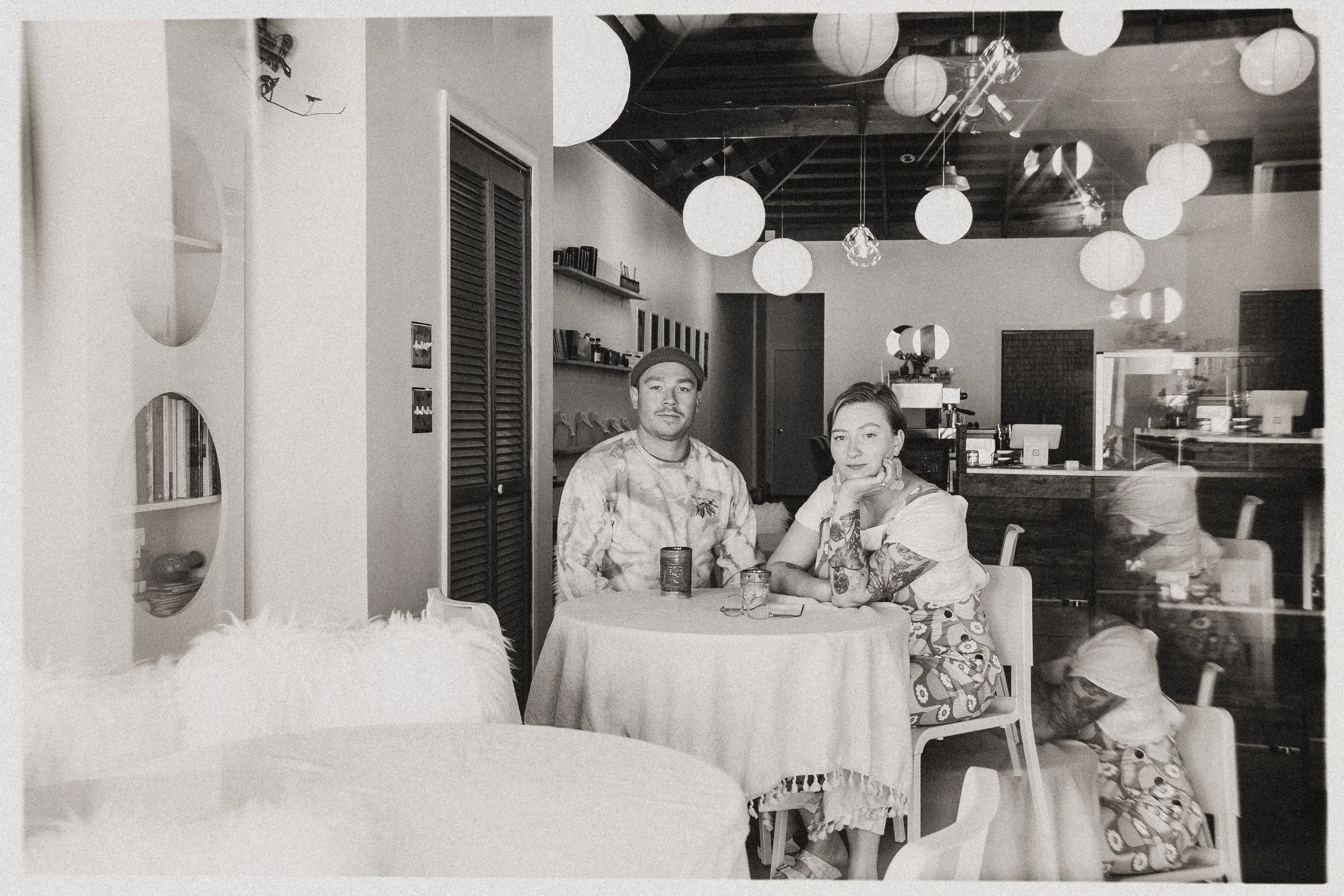 Locally owned coffee shop in Duluth, MN. Local owners enjoying their speciality coffee roasted at Dream Cloud Coffee Roasters 