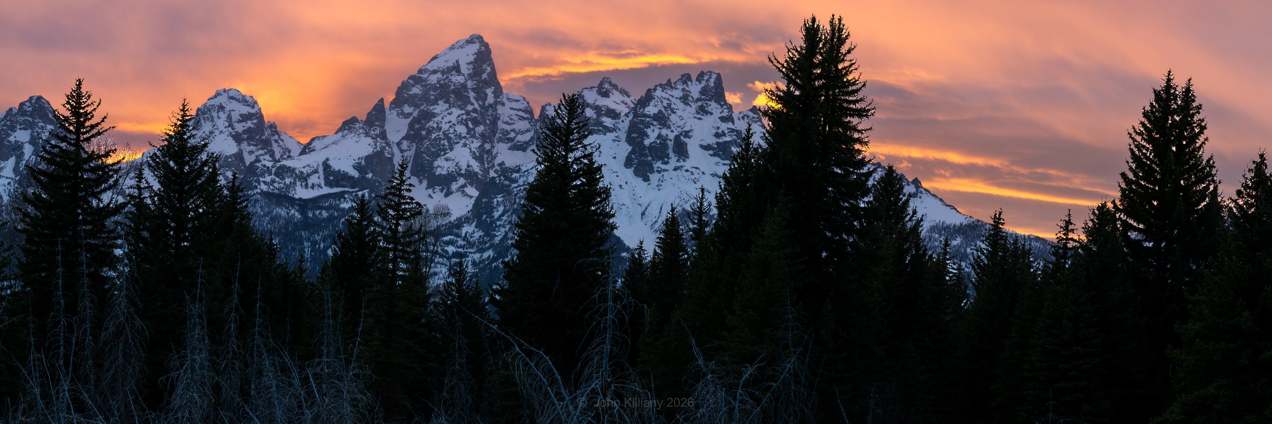 A Grand Sunset - Schwabacher Landing -GTNP
