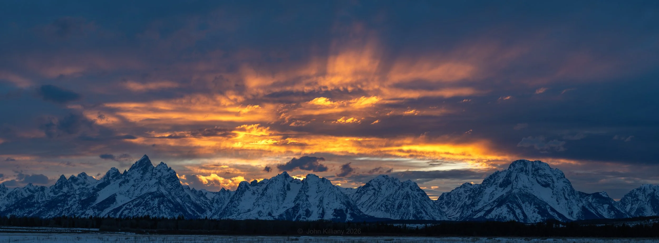 Sunset at Elk Ranch Flats - Grand Teton National Park