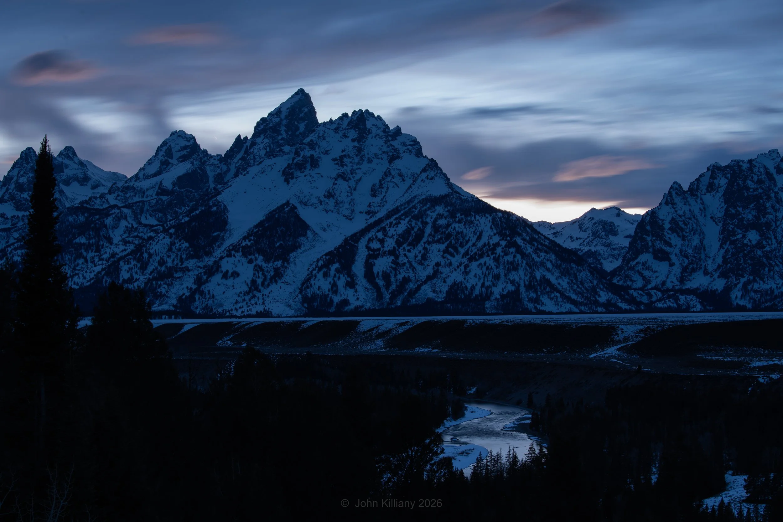 Blue Hour at Snake River Overlook - GTNP