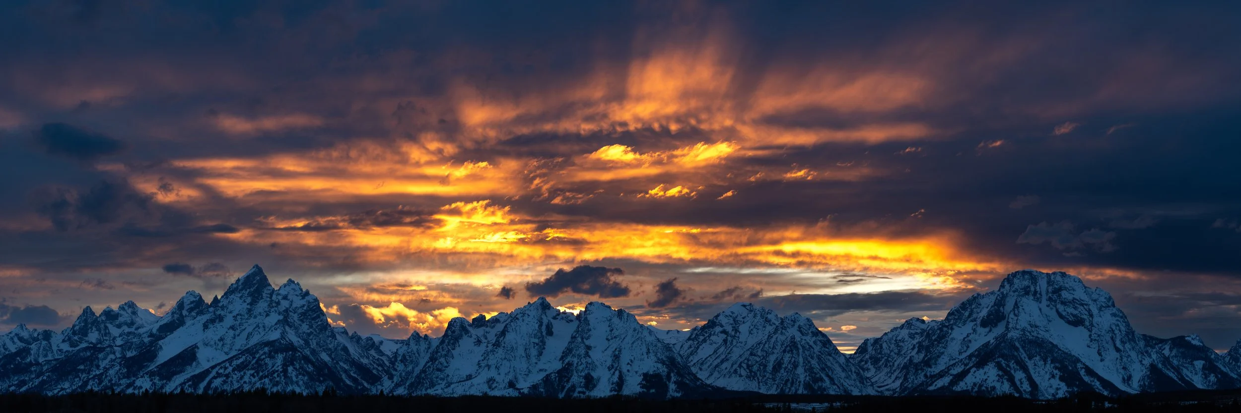 Sunset at Elk Ranch Flats - GTNP