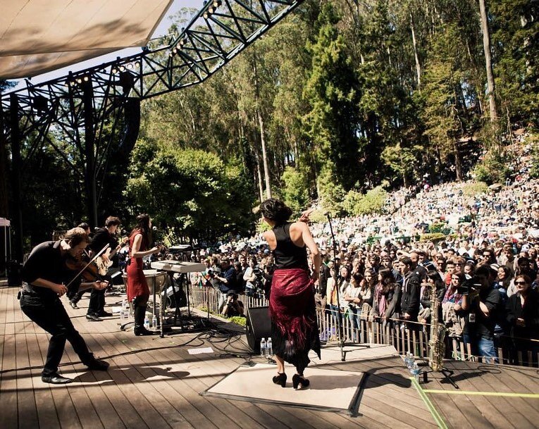 One of our fondest memories is playing the beloved @sterngrovefestival - so happy Stern Grove is back for Bay Area folks to enjoy. Also yes, we mic&rsquo;d the feet of our incredibly talented friend Rana, as she did flamenco to Sell Yourself Lightly.
