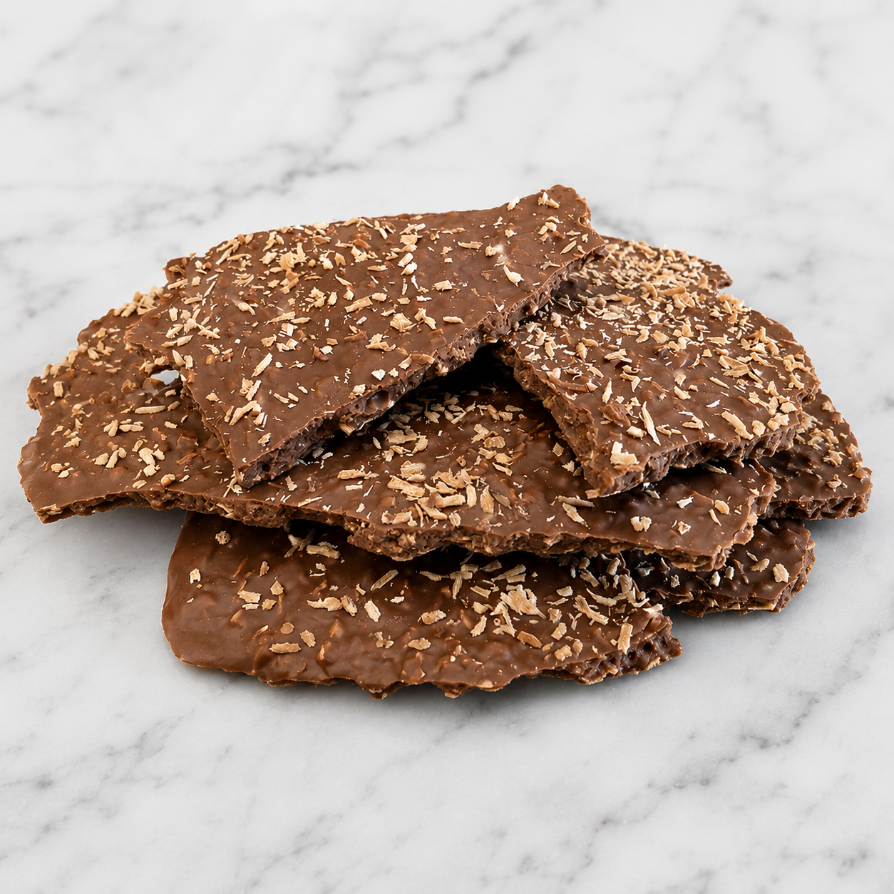 Milk Chocolate Coconut Crunch Bark