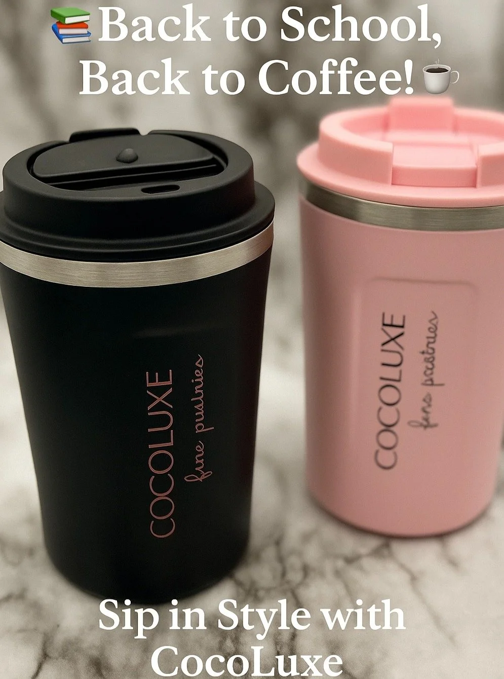 📚☕ Back to School, Back to Coffee!
Start your mornings right with CocoLuxe Tumblers &amp; Water Bottles&mdash;perfect for busy school days and coffee on the go.

✨ Sip in style this season! ✨

#CocoLuxe #BackToSchool #CoffeeTime #SipInStyle #NJBaker