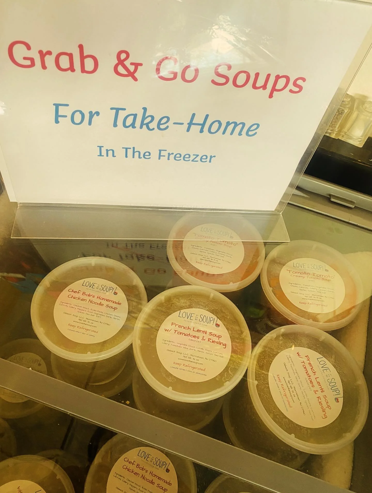 ❄️ Snow day essentials: cozy vibes and soup. We&rsquo;ve got you covered ! Grab n go soups now available from @lovethesoupships ! Don&rsquo;t forget to grab some house made croutons on the side! ❄️ #soupweather #snowsnowsnow #cocoluxefinepastries #lo