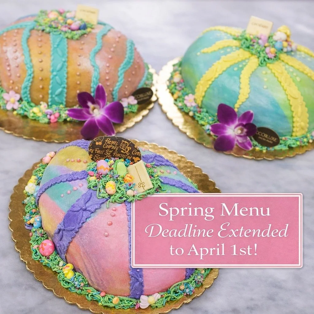 🐣✨We&rsquo;ve extended our Spring Holiday order deadline to Wednesday, April 1st&mdash;giving you a little extra time to plan something sweet!

Call to place your order today 💕

Please Note:
🕒 Easter Sunday Hours: 7 AM &ndash; 1 PM (No soup or san