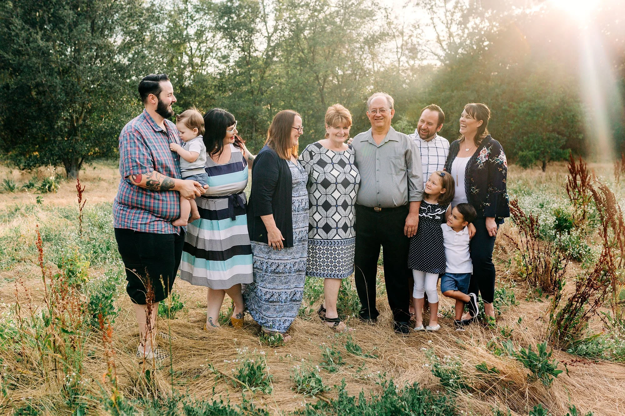 Party of 10 | Roseville Extended Family Photographer 