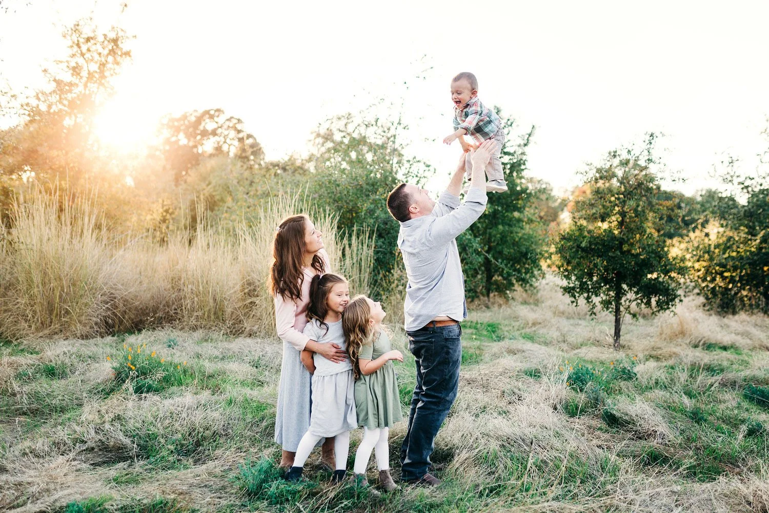 Roseville, California Family Photographer | A Fun-Filled Evening with the A Family