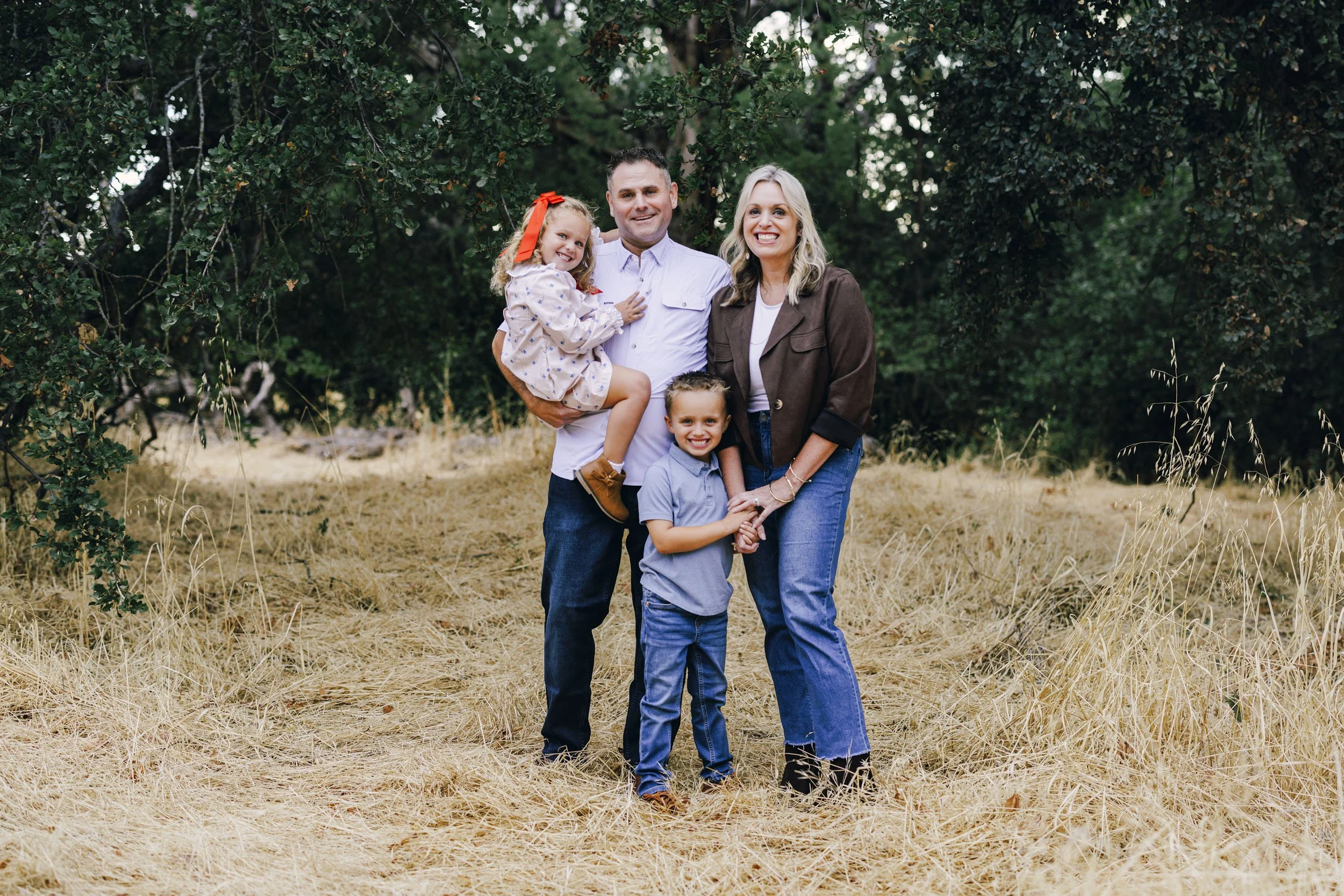 The Happiest Family | Roseville Outdoor Family Photographer