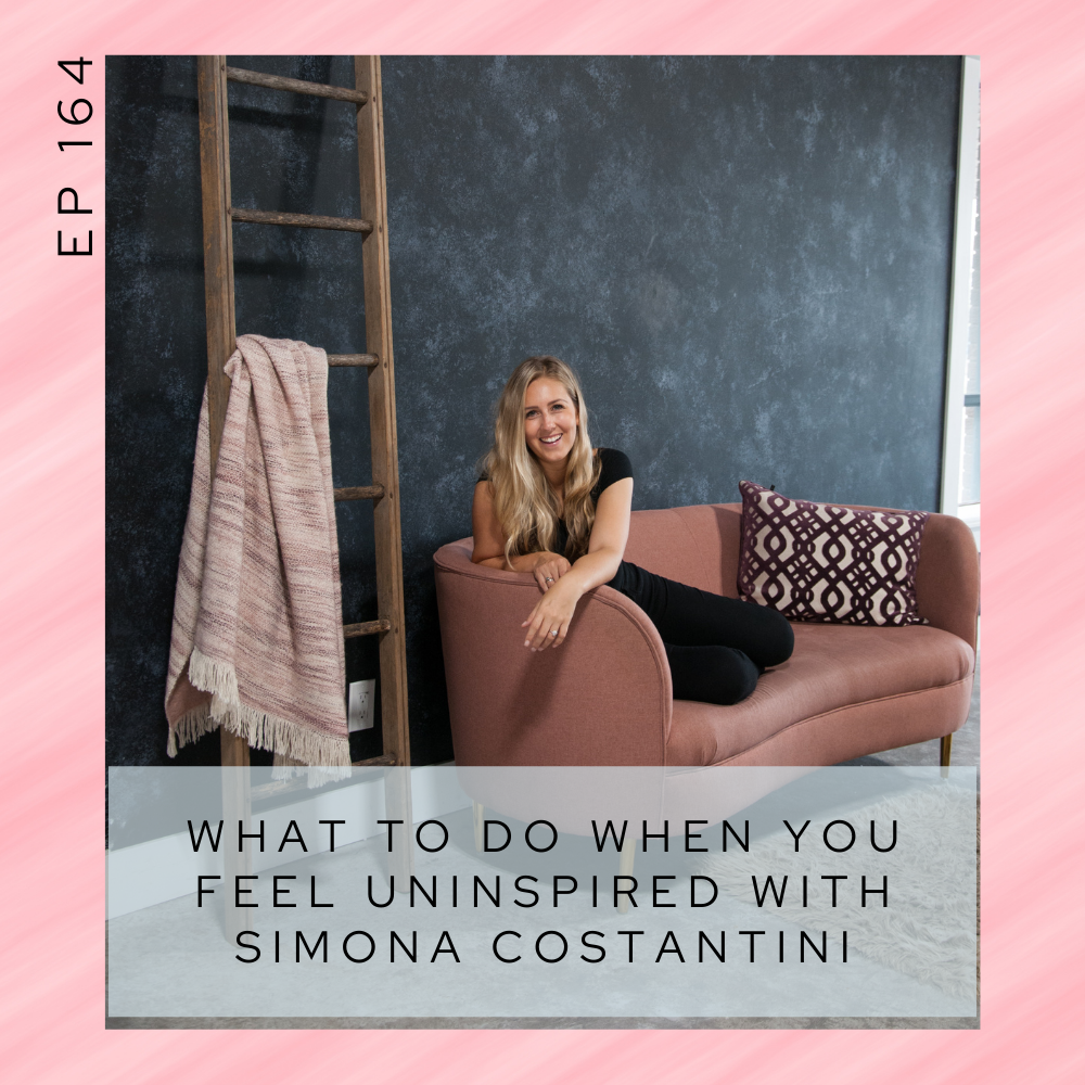 What to do when you feel uninspired with Simona Costantini