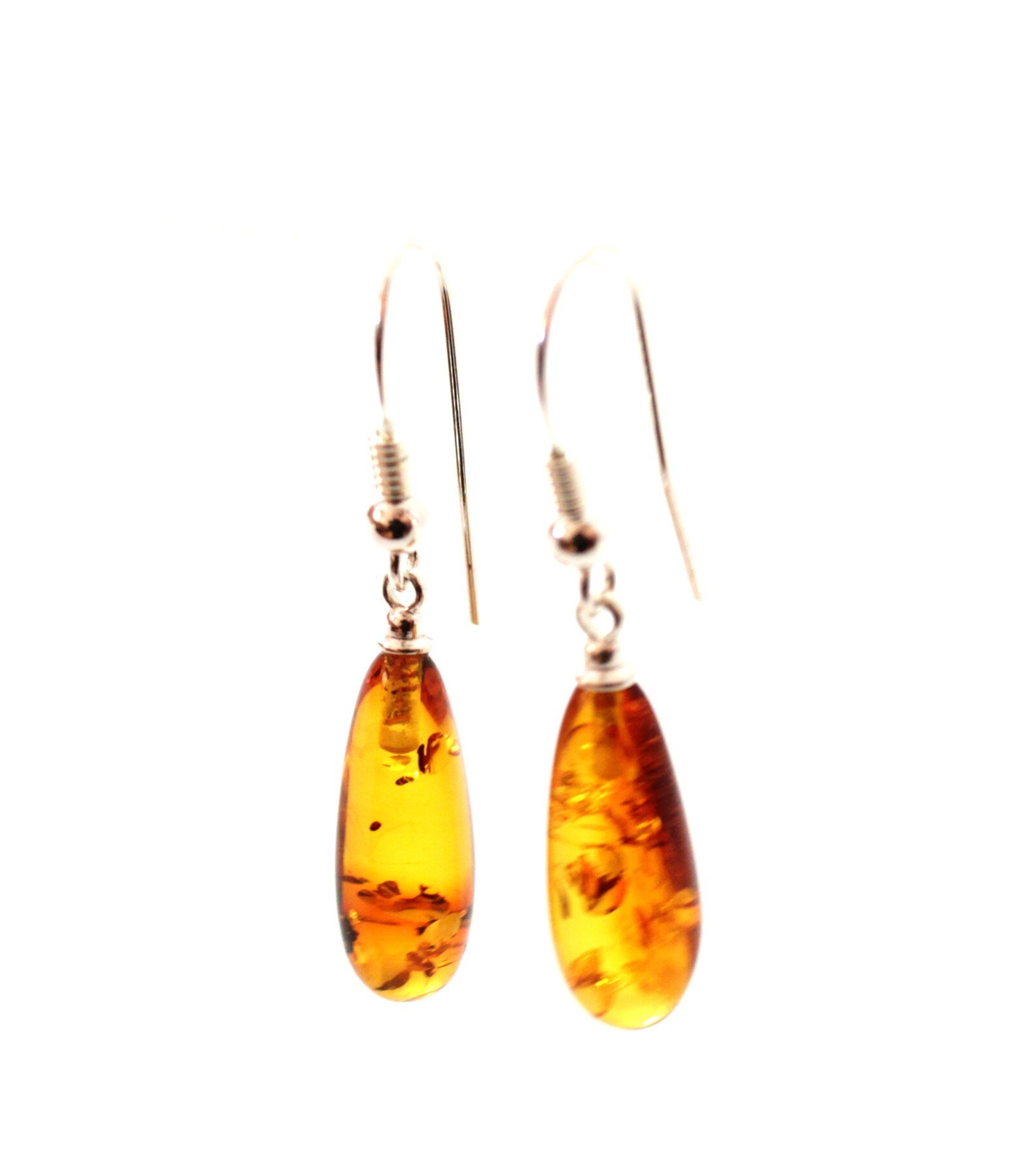 Amber Drop Earrings