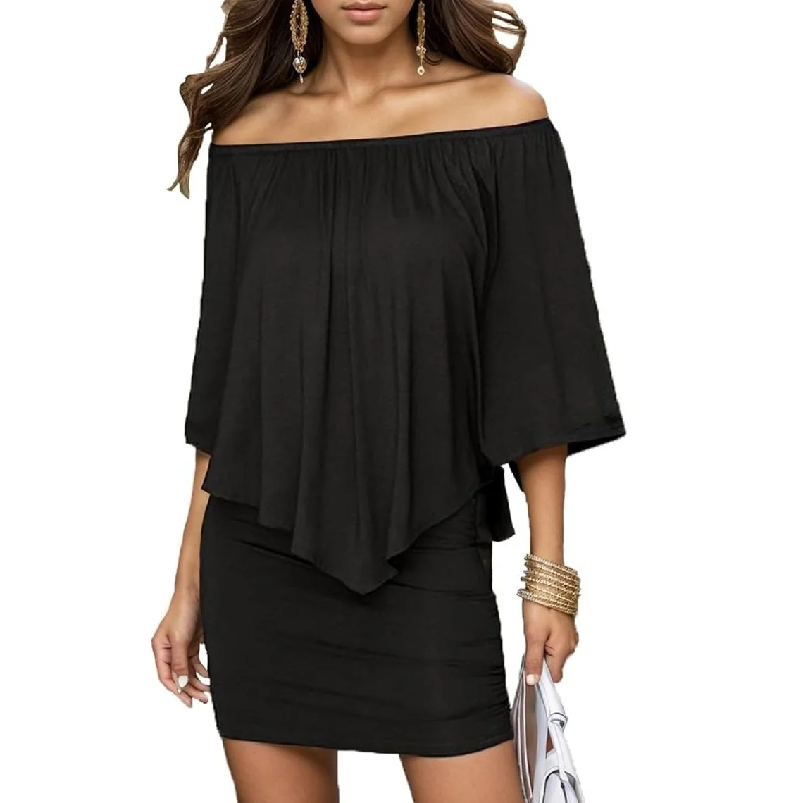 Black off Shoulder Dress