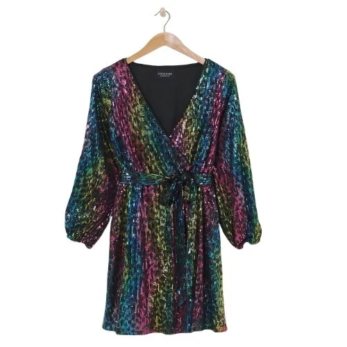 Rainbow Sequin Dress