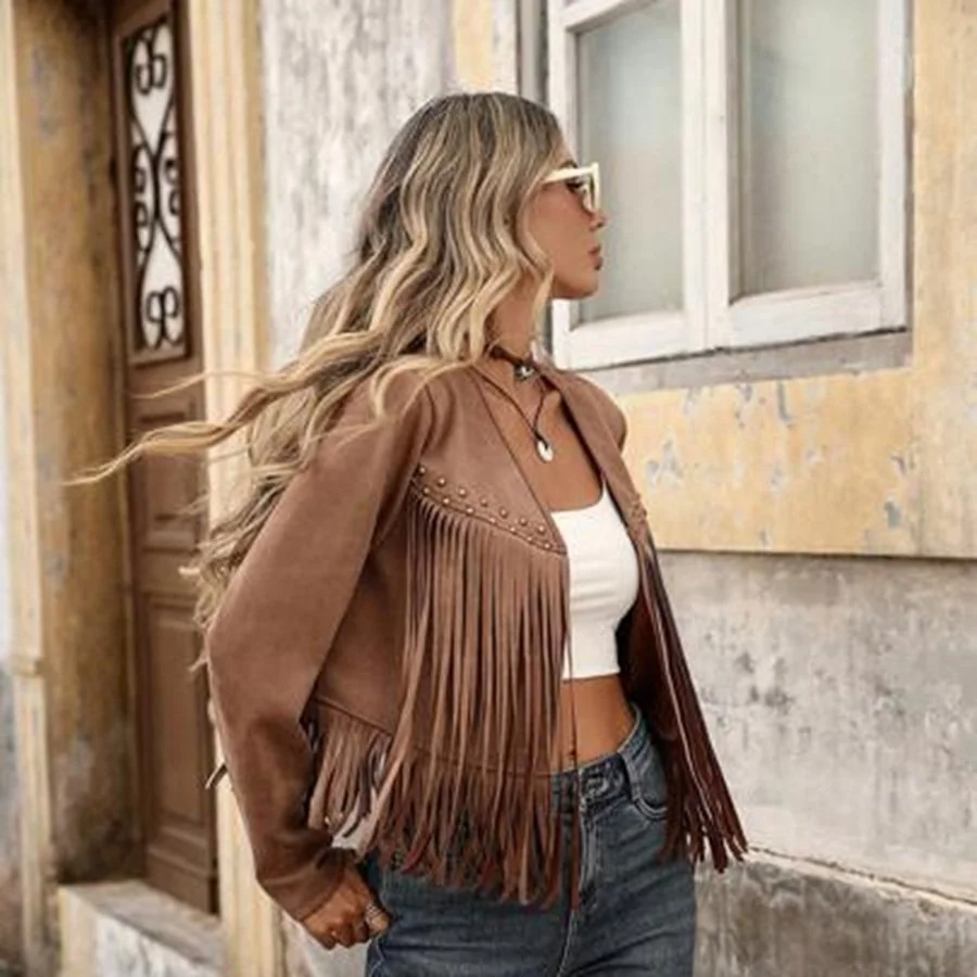Nicole's Suede Fringe Jacket